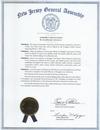 Published on 3/16/2001 New Jersey General Assembly commends Master Li and Falun Dafa practitioners in the Township of Irvington for their commitment and dedication to this advanced cultivation and practice system, 2001.