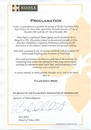 Published on 1/27/2002 The Mayor of Noosa Shire, Queenslaand, Australia proclaims the week of December 16-22 in Noosa Shire as Falun Dafa Week.

