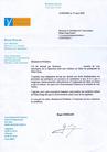 Published on 5/19/2003 Letter from Mayor of Bonniux, France supporting Falun Gong practitioners in China and urging the Chinese Jiang regime to stop the persecution, March, 17, 2003