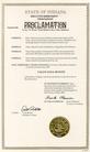 Published on 5/23/2003 Governor of Indiana proclaims May 2003 as Falun Dafa Month in the State of Indiana 