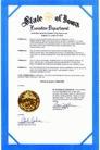 Published on 5/26/2003 Governor Thomas J. Vilsack proclaimed May 2003 as Falun Dafa Month in the State of Iowa.
