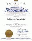 Published on 6/3/2003 Member of California State Assembly, George A. Plescia, presented a Certificate of Recognition to California Falun Dafa practitioners in honor of California Falun Dafa Month, May 30, 2003.

