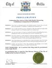 Published on 5/19/2006 Canada: Mayor Ron Stevens of the City of Orillia, Ontario Proclaims May 2006 as Falun Dafa Month