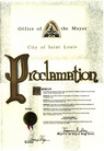 Published on 5/13/2007 Missouri: Mayor of the City of St. Louis Proclaims May 21 though May 28, 2007 as Falun Dafa Week