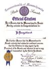 Published on 5/14/2007 Massachusetts: State Senator Robert Havern Extends Congratulations to Falun Dafa Practitioners in Recognition of 2007 World Falun Dafa Day