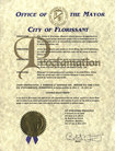 Published on 5/19/2007 Florissant, Missouri: Mayor Robert Lowery Proclaims May 13-19, 2007 as Falun Dafa Week in the City of Florissant
