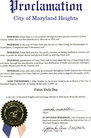 Published on 5/25/2007 Missouri: Mayor Mike Moeller Declares June 1, 2007 as Falun Dafa Day in the City of Maryland Heights