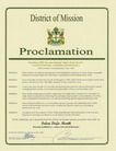 Published on 5/25/2007 Canada: Mayor James Atebe of the District of Mission Proclaims May 2007 as Falun Dafa Month