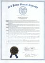 Published on 11/27/2000 Resolution by the General Assembly of the State of New Jersey to honor and salute Master Li Hongzhi and pay tribute to his meritorious record of service, leadership, commitment.  Nov. 2000