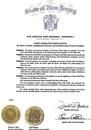 Published on 12/6/2000 The Senate and General Assembly of New Jersey pass a joint legislative resolution,acknowledging Falun Dafa Week, and commending practitioners for their commitment and dedication to this advanced cultivation and practice,   Dec. 2000