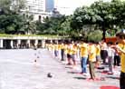 Published on 5/13/2000 Hong Kong practitioners demonstrate Dafa exercises on World Falun Dafa Day.