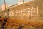 Published on 1/25/2002 图片报导：铁路两侧的真相标语救度着世人