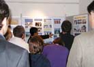Published on 9/6/2001 Mayor of Biedermannsdorf, Austria supports Falun Dafa picture exhibition
