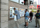 Published on 6/26/2001 Photo exhibition to clarify the truth at the Chinese Consulate 
