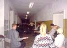 Published on 2/14/2002 During the Photo Exhibition in Latvia, Many People Learn Falun Gong Exercises Right on the Spot

