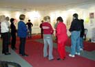 Published on 2/28/2002 The Deputy Mayor of Tel Aviv, Israel Gives Opening Remarks in Zhang Cuiying&rsquo;s Painting Exhibition