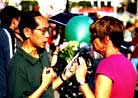 Published on 1/27/2001 Promoting Falun Dafa in Hong Kong during Chinese New Year

