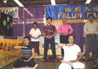 Published on 10/6/2001 Philadelphia Practitioners promoted Dafa at Allen Town Body, Mind and Spirit Expo.

