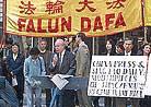 Published on 5/25/2002 Falun Gong Practitioners File Defamation Lawsuit Against Chinese Newspapers in New York City -- Press Conference in New York City Announces State Supreme Court Lawsuit
