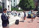 Published on 7/17/2002 Falun Gong Practitioners in Boston Hold Press Conference on the "Blacklist" Issue