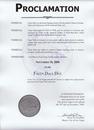 Published on 11/18/2000 内华达州拉斯维加斯市宣布十一月十八日为法轮大法日
