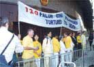 Published on 1/17/2001 Group practice in front of the former "XinHua News Agency"