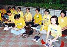Published on 5/9/2001 Candlelight Vigil outside the Queen Elizabeth Stadium in Wan Chai 
