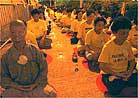 Published on 5/9/2001 Candlelight Vigil outside the Queen Elizabeth Stadium in Wan Chai 
