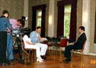 Published on 3/1998 1998年5月，李洪志师父在法兰克福接受德国电视台记者采访