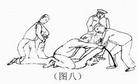 Published on 6/10/2004 Brutal Torture Methods Used on Falun Dafa Practitioners at the Changlinzi Forced Labor Camp in Harbin City, Heilongjiang Province (Illustrations). Pushing the practitioner to the ground, while pulling his two arms backwards from his back, pushing them forward until they touch the ground and then row the arms as if rowing a boat. This torture causes extreme pain.