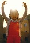 Published on 11/1/1998 Young female Falun Dafa diciple practices Exercise Two in Guangzhou, China, 1998.