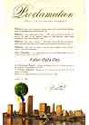 Published on 3/8/2001 Proclamation of Falun Dafa Day, City of Miami, Florida
