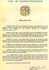 Published on 3/8/2001 Proclamation of Falun Dafa Week, City of Charlottesville, Virginia

