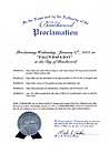 Published on 3/8/2001 Proclamation of Falun Dafa Day in Beachwood, Ohio

