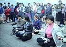 Published on 11/27/2000 Peaceful Meditators in Tiananmen Square on October 2, 2000
