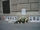 奥地利法轮功学员烛光守夜，悼念在中国被迫害致死的同修  奥地利 2001-4