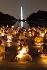 在华盛顿举办的“一起来结束对法轮功的迫害”系列活动之一 烛光守夜  美国 2002-7-20