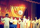Introducing Falun Gong at the 2001 TNT Radio Station's New Year's Party in Taipei