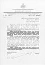 Support letter from Latvia Bureau of Religious Affairs on September 28, 2001.
