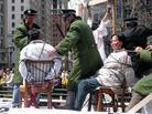Real People Modeling the Torture Methods in 'The Journey of Falun Dafa' Grand Parade Held in Chinatown, New York
