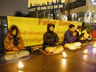 Published on 1/15/2003 On January 13, 2002, German Falun Gong practitioners&rsquo; 3-day appeal and candlelight vigil in front of the Chinese Consulate in Berlin has entered the 2nd day. Falun Gong practitioners from Berlin and surrounding cities participated in this global appeal activity. The activity exposed that Jiang regime&rsquo;s persecution of Falun Gong practitioners has been escalating recently and appealed for an immediate end of the brutal killing of Falun Gong practitioners. At the same time, the activity also supported Falun Gong practitioners in the US, who have filed a lawsuit against Jiang and "610 Office" with the charge of genocide at the District Court of Illinois.