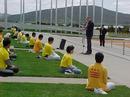 Australian practitioners gather in front of the Capitol of Australia and hold a press conference  Nov. 8, 2000