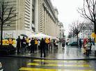 Switzerland: A Choir Performs in the Geneva Spring Rain
