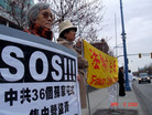 Published on 4/13/2006 温哥华“真相长城”　呼吁制止中共虐杀（图）