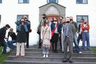 冰岛人民为正义、民主和自由在总理办公室外举行抗议