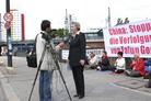 A Practitioner Were Interviewed by German Radio Stations and A TV Channel at the Chinese Embassy During Participation in the Press Conference to Condemn the Shooting of Practitioners in South Africa