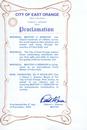 Mayor of East Orange Issues Proclamation Honoring Master Li on December 4, 2000
