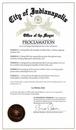 Mayor of Indianapolis Issues Proclamation to Honor Master Li on december 9, 2000 