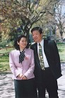 Practitioer Shenli Lin and his wife. Mr. Lin was unlawfully imprisoned and tortured in China for practicing Falun Gong. He was rescued to Canada later.