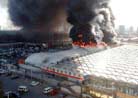 A Huge Fire at Laitai Flower Market in Beijing Dong Sanhuan Area - Beijing Residents Suffer from Natural And Man-made Disasters